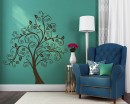Scroll Tree Wall Decal Vinyl Tree Wall Art Stickers